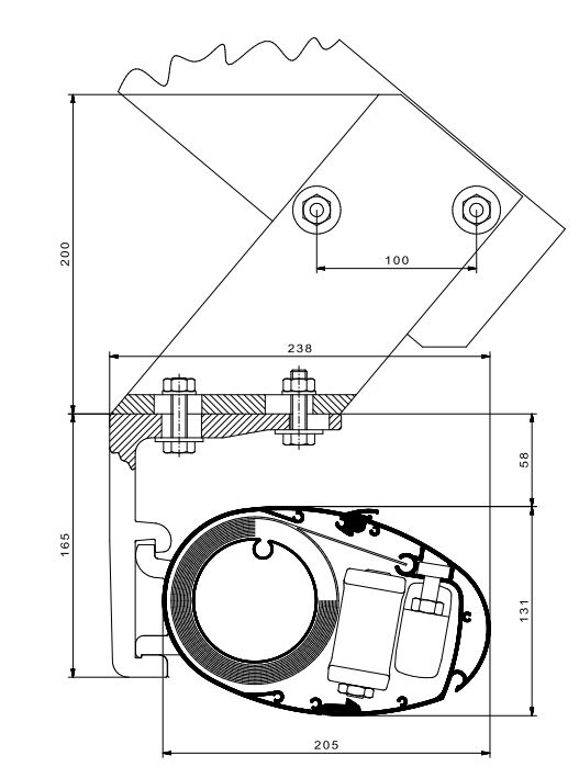 K100 Dachsparrenhalter