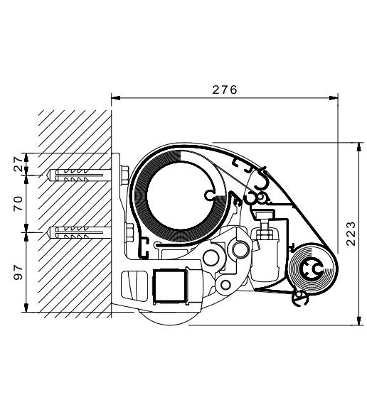 G 250 Wandmontage mit VV