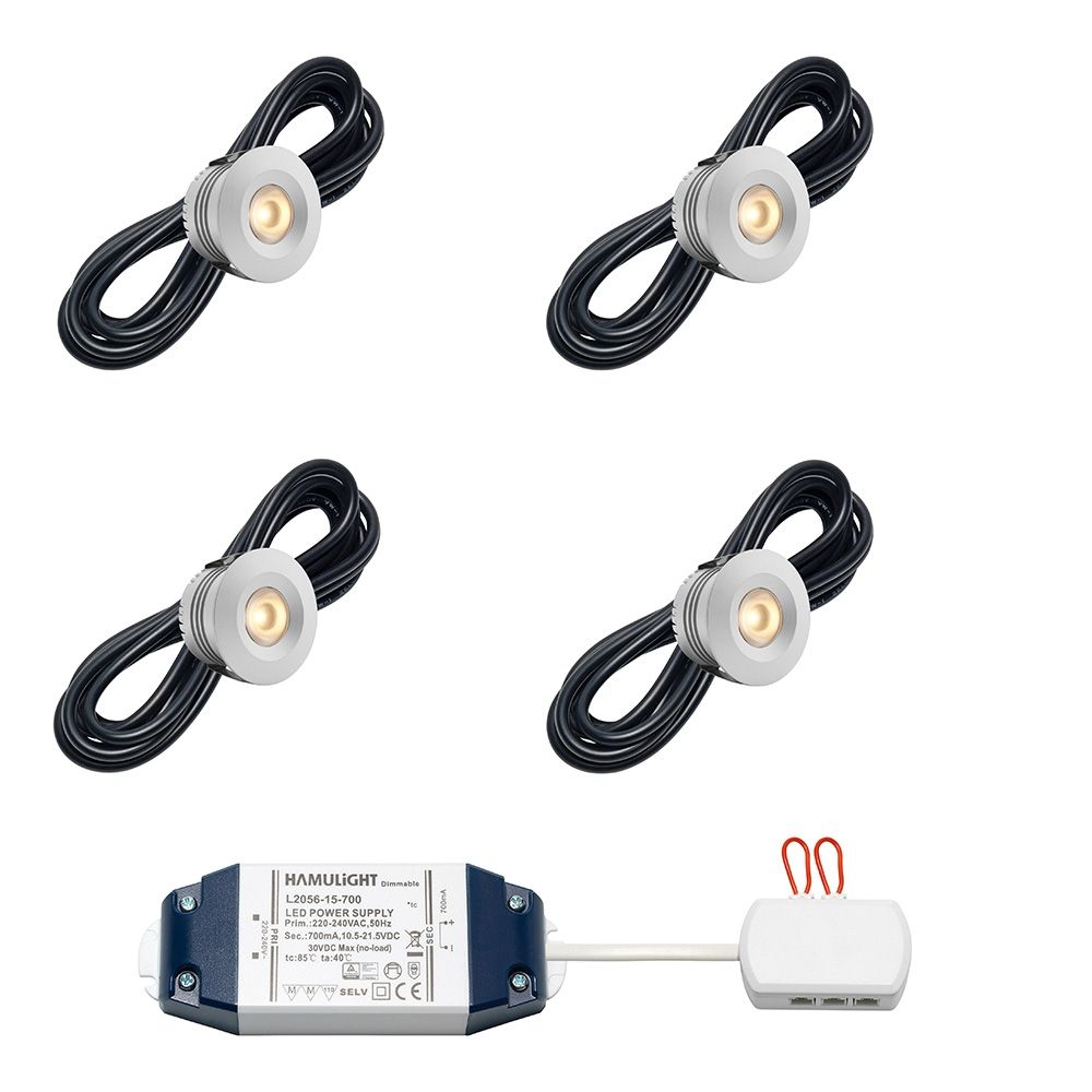 Cree LED Einbaustrahler Sevilla bas | Warm Weiß | Set mit 4, 6, 8, 10 oder 12 Stück