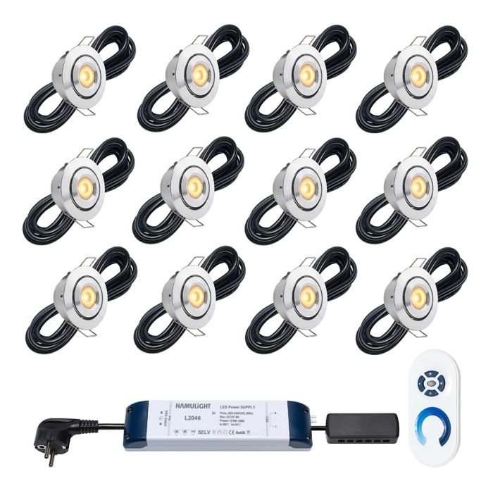 Cree LED Einbaustrahler Toledo ab | Kippbar | Warm Weiß | Set mit 4, 6, 8, 10 oder 12 Stück