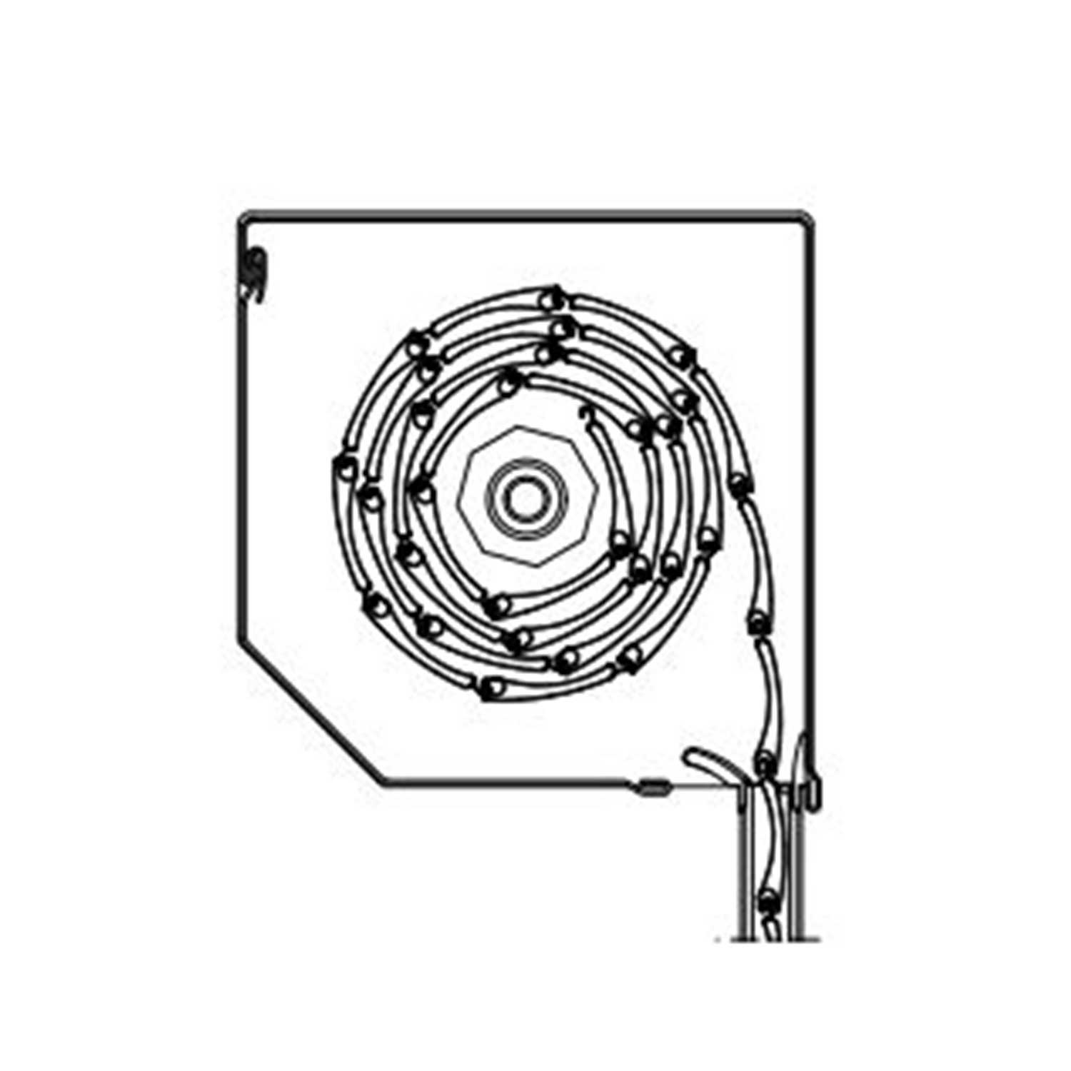 Eckige Blende 45°