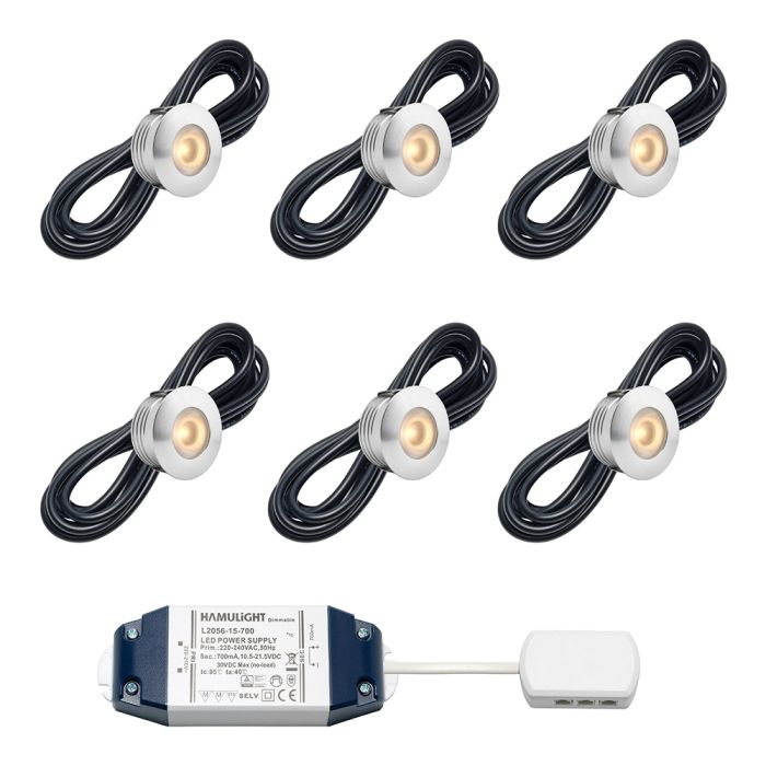 Cree LED Einbaustrahler Aragon bas | Warm Weiß | Set mit 4, 6, 8, 10 oder 12 Stück