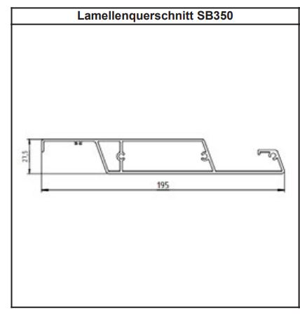 SB 350 Lamellenquerschnit