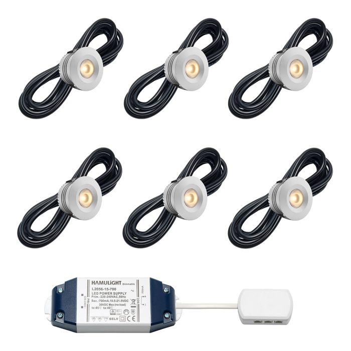 Cree LED Einbaustrahler Sevilla bas | Warm Weiß | Set mit 4, 6, 8, 10 oder 12 Stück