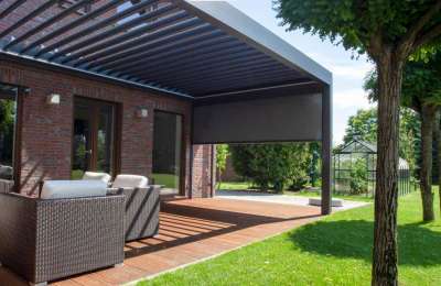 Pergola SB 400-H Lamellendach mit verdecktem Motor günstig einkaufen