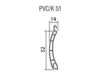 PVC / K 51 Standard-Maxi-Rollladen eng wickelnd